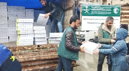سلمان للإغاثة يوزّع 3.089 كرتون تمر في حلب