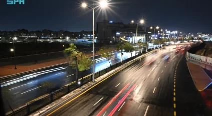 لقطات لأمطار الشرقية المسائية