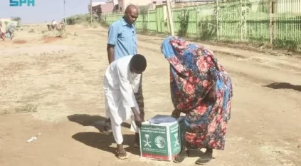 سلمان للإغاثة يوزع 1200 سلة غذائية في ولاية سنار بالسودان