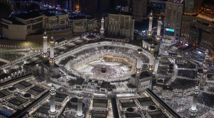 لقطات من صلاتي العشاء والتراويح في المسجد الحرام ليلة 27 رمضان