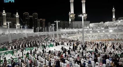 لقطات توثّق حركة الحشود المليونية بالمسجد الحرام ليلة 28 رمضان