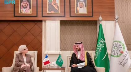 خالد بن سلمان يلتقي وزيرة القوات المسلحة الفرنسية