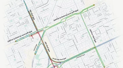 إغلاق مؤقت لطريق الملك فهد بالرياض لتنفيذ أعمال مشروع المسار الرياضي