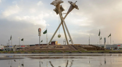 هطول أمطار غزيرة على منطقة الجوف ومحافظاتها