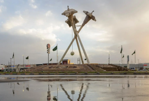 هطول أمطار غزيرة على منطقة الجوف ومحافظاتها