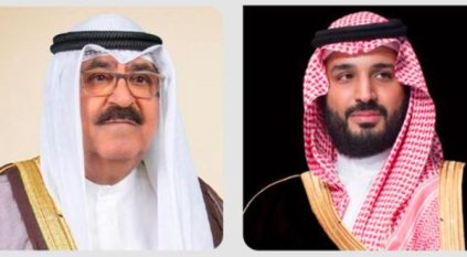 ولي العهد يجري اتصالًا هاتفيًا بأمير الكويت