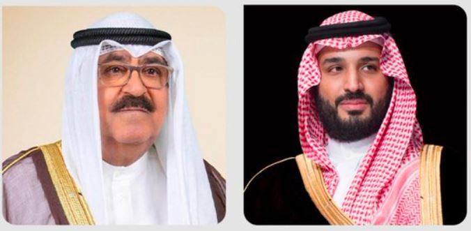 ولي العهد يجري اتصالًا هاتفيًا بأمير الكويت