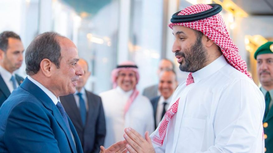 الرئيس المصري يغادر جدة وولي العهد في مقدمة مودعيه