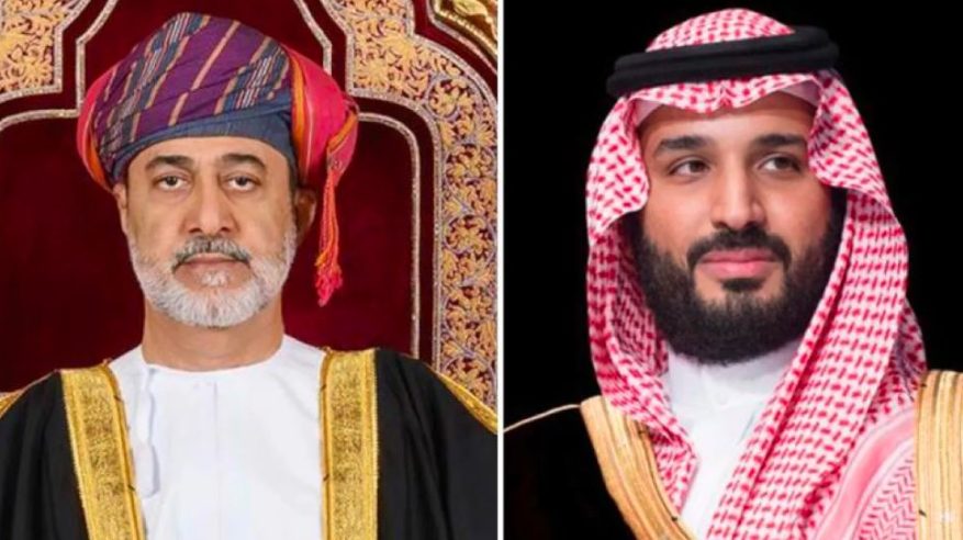 ولي العهد وسلطان عُمان يبحثان تطورات التصعيد العسكري بالمنطقة