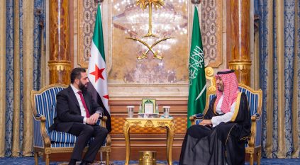 ولي العهد يلتقي الرئيس السوري أحمد الشرع