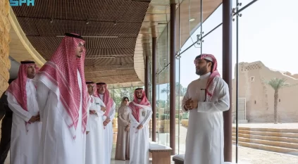 الأمير راكان بن سلمان يقوم بجولة على مشروعات هيئة تطوير بوابة الدرعية