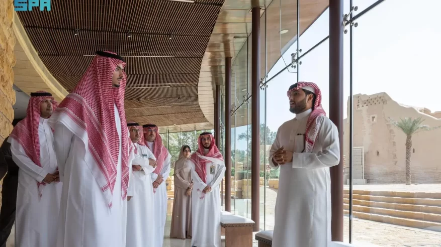 الأمير راكان بن سلمان يقوم بجولة على مشروعات هيئة تطوير بوابة الدرعية