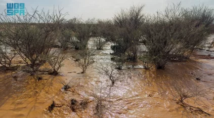 أمطار الطائف تنعش الأجواء وتروي الأرض