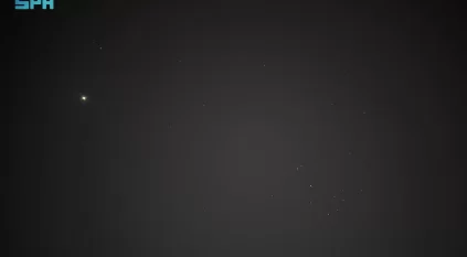 اقتران ظاهري بين الثريا والزهرة يزيّن سماء الشمالية بعد الغروب