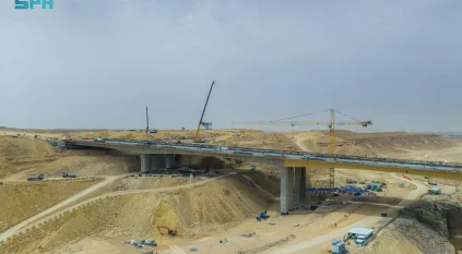 الهيئة الملكية لمدينة الرياض تواصل تنفيذ امتداد طريق الطائف بنسبة إنجاز 65%