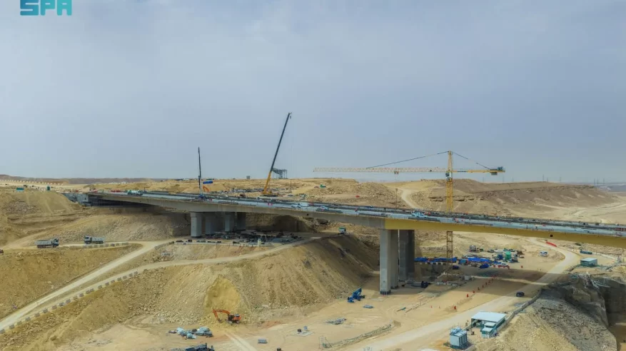 الهيئة الملكية لمدينة الرياض تواصل تنفيذ امتداد طريق الطائف بنسبة إنجاز 65%
