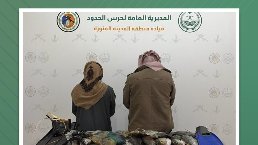 ضبط مخالفين لممارستهما صيد الأسماك دون تصريح بالمدينة المنورة