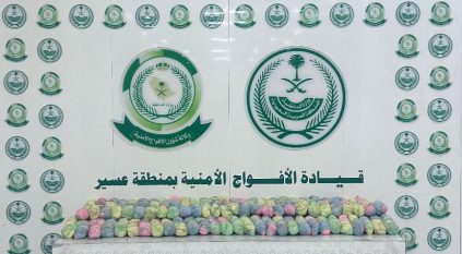 الأفواج الأمنية تُحبط تهريب 44 كيلو قات في عسير