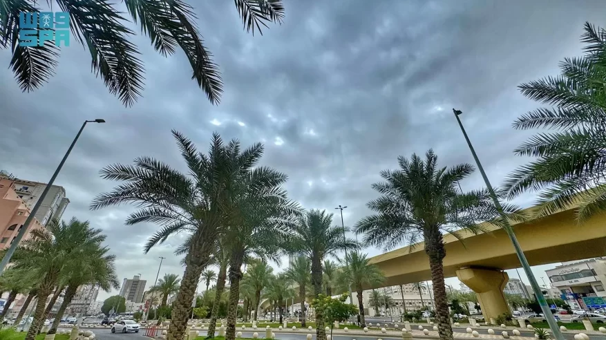 تكونات السحب الركامية تزين سماء مكة في مشهد جمالي يعانق الأفق