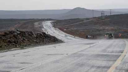 لقطات لهطول أمطار الخير على تبوك