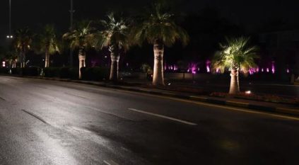 هطول أمطار الخير على الأحساء