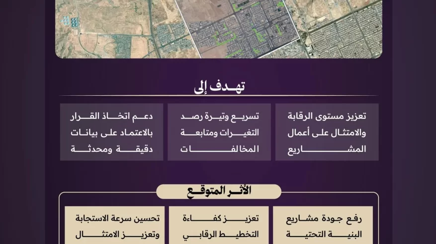 الرصد الفضائي يعزز رقابة مشاريع البنية التحتية في الرياض