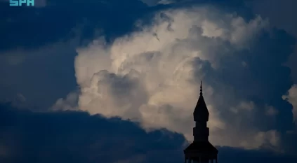 سحب المطر لوحات جمالية في سماء الطائف