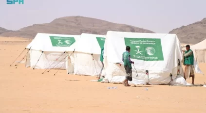 سلمان للإغاثة يوزّع مساعدات إيوائية متنوعة في حضرموت