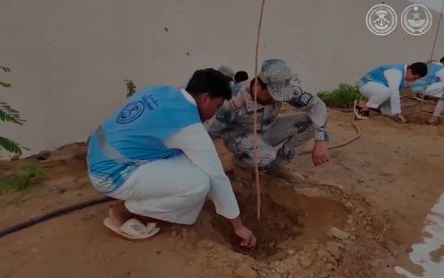 حرس الحدود ينفذ مبادرة “حدود خضراء” بمنطقة جازان