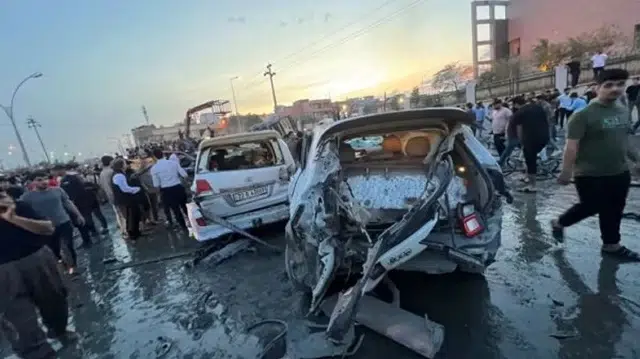 إصابات خطيرة بحادث اصطدام شاحنة بـ37 سيارة في كركوك بالعراق