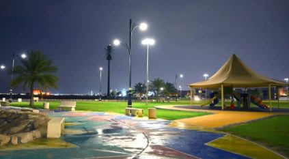 لقطات لهطول أمطار على المنطقة الشرقية