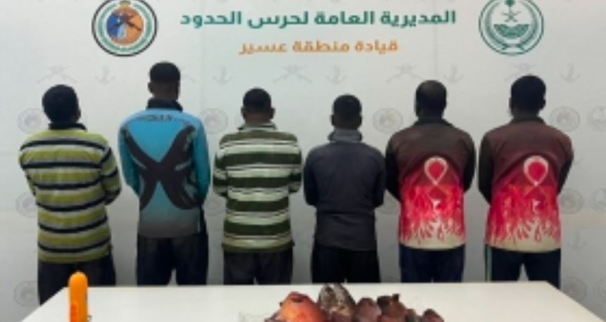 حرس الحدود يضبط 6 مخالفين لممارستهم الصيد دون تصريح بعسير