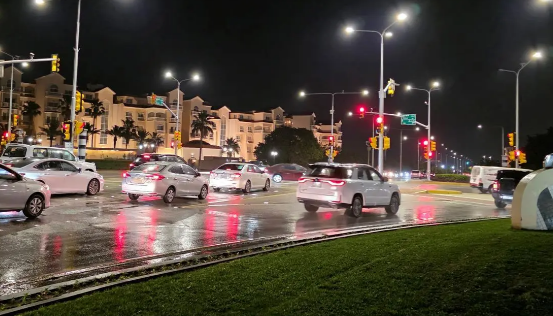 لقطات لهطول أمطار الخير على الجبيل