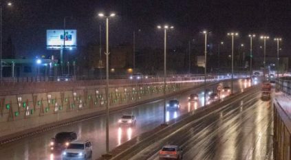 لقطات لهطول أمطار الخير على القصيم