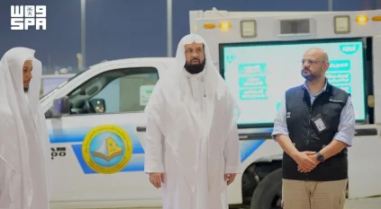 رئيس هيئة الأمر بالمعروف يتفقد مشروع المصليات المتنقلة للرئاسة في مشعر مزدلفة