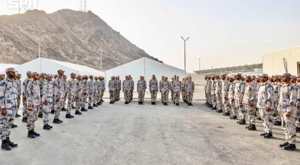 حرس الحدود يباشر مهامه لخدمة ضيوف الرحمن في المشاعر المقدسة خلال حج 1447هـ