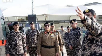 مدير الأمن العام يتفقد قوات أمن الحج والجهات العسكرية المساندة المشاركة في الحج