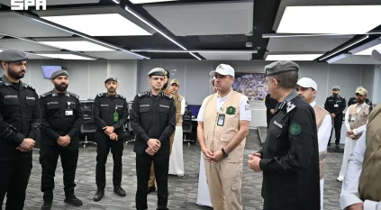 أمين العاصمة المقدسة يزور مركز العمليات الأمنية الموحدة 911 بمنطقة مكة المكرمة
