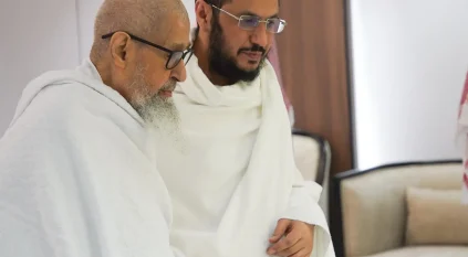 سماحة المفتي يصل إلى مشعر منى