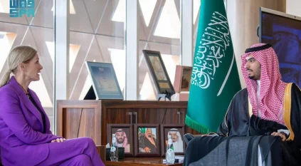 الأمير راكان بن سلمان يستقبل الرئيس التنفيذي للمسار الرياضي ويؤكد أهمية المشروعات النوعية بالدرعية