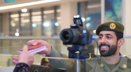 جوازات منفذ البطحاء تستقبل ضيوف الرحمن القادمين لأداء فريضة الحج