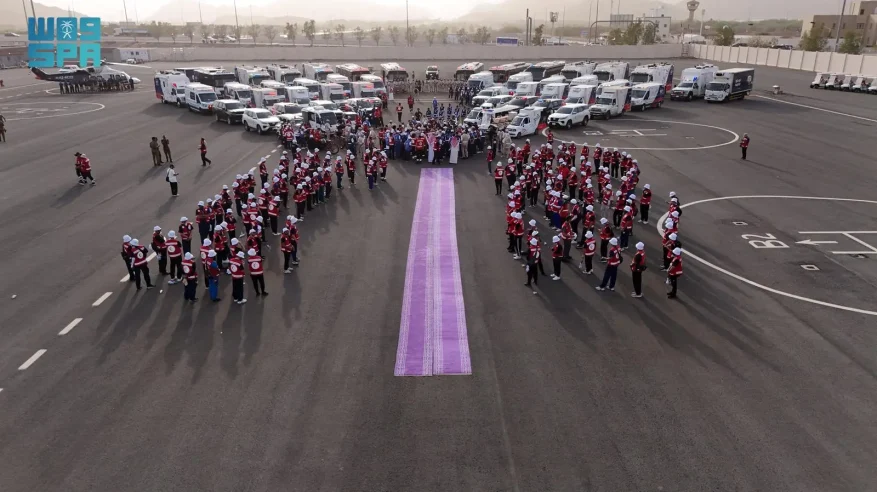 الهلال الأحمر يرفع جاهزيته الإسعافية لخدمة ضيوف الرحمن في حج 1447