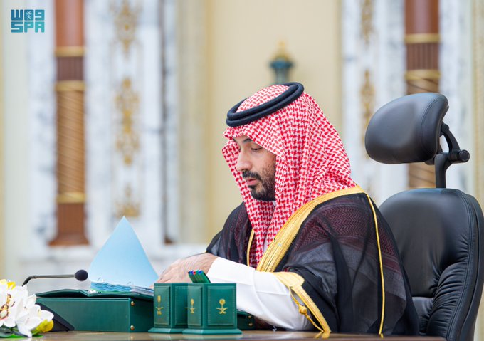 مجلس الوزراء برئاسة ولي العهد: الموافقة على اللائحة التنفيذية لنظام جمع التبرعات