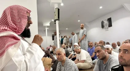 الشؤون الإسلامية تواصل برامجها التوعوية بمخيمات الحجاج بمشاركة 322 داعية