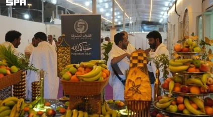 القوات المشتركة تواصل تقديم خدماتها لذوي الشهداء والمصابين من القوات المسلحة اليمنية في مشعر منى