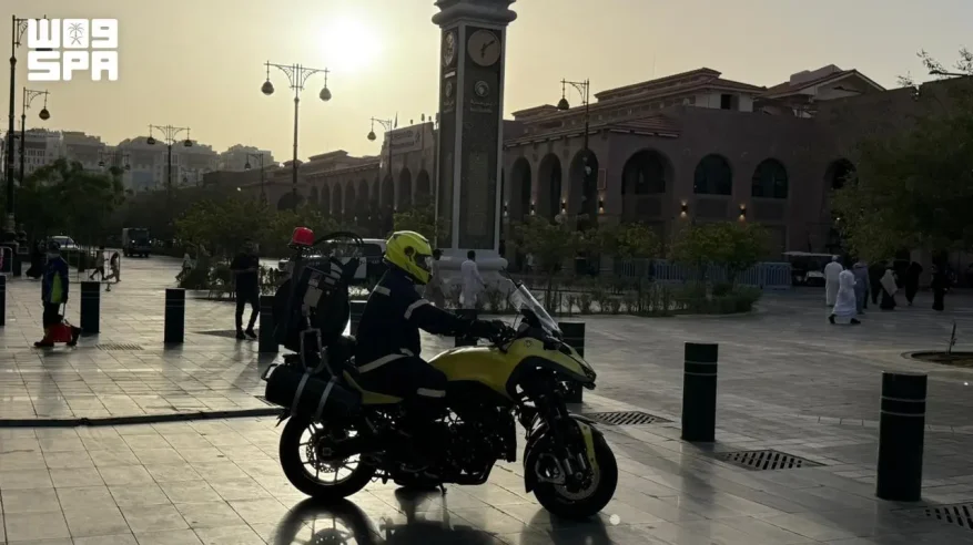 استمرار الجهود الميدانية لقوات الدفاع المدني بالحج بالمنطقة المركزية والمسجد النبوي