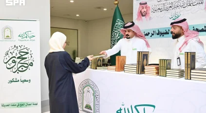 توديع ضيوف الرحمن عبر منفذ الحديثة ومدينة الحجاج بالشقيق بعد إتمام مناسك الحج