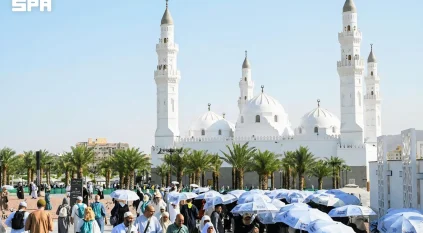 مبادرة “لرحلة آمنة” تواصل دعم ضيوف الرحمن في ساحات مسجد قباء