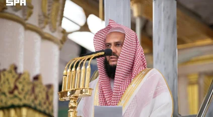 خطيب المسجد النبوي: المساجد مستراح الصالحين وملتقى المؤمنين