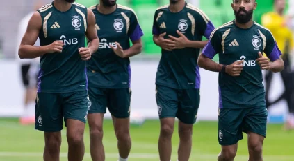 المنتخب السعودي يستأنف تدريباته استعدادًا لمواجهة الرأس الأخضر في كأس العالم